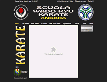 Tablet Screenshot of karatewadoryuandora.com